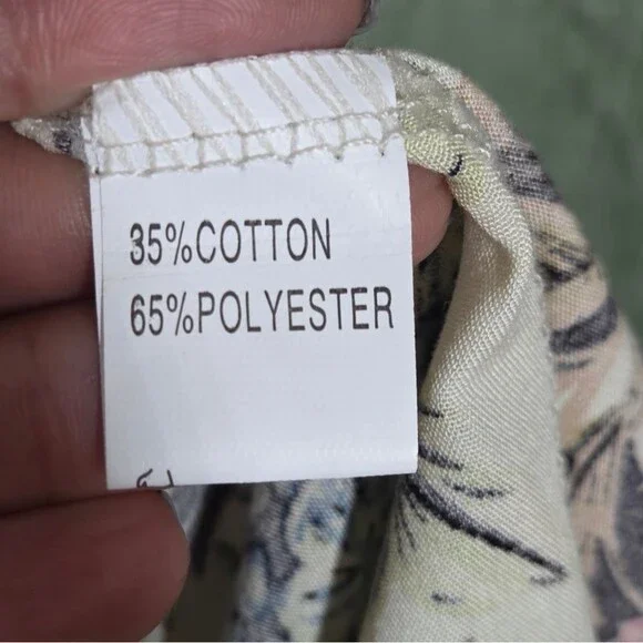 Unbranded Wmns XXL Floral Dress Green Overlay Short Sleeve Lagenlook Church EUC - Picture 4 of 10